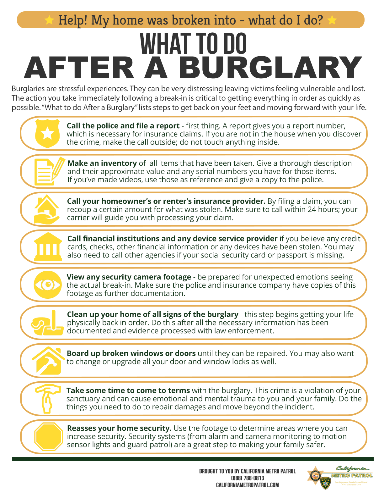 What to Do After a Burglary
