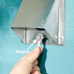 Hide Key: Dryer Vent and Magnet